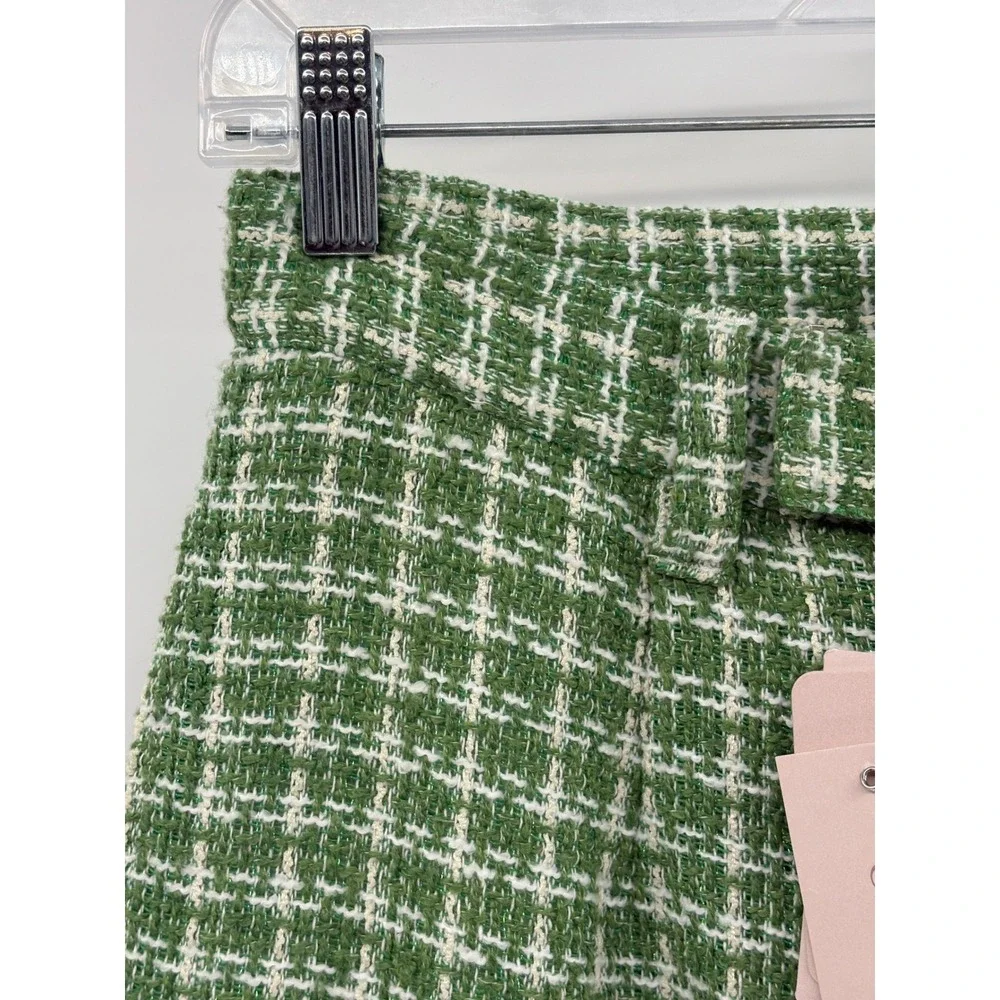 Green Checkered Women's Trousers - Picture 14 of 16